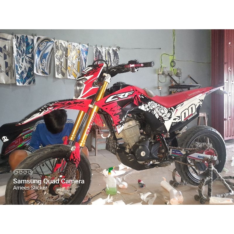 Cod Decal Crf 150L Fullbody - Sticker Fullbody Honda Crf 150L - Stiker Decal Crf 150 L Custom Fullbo