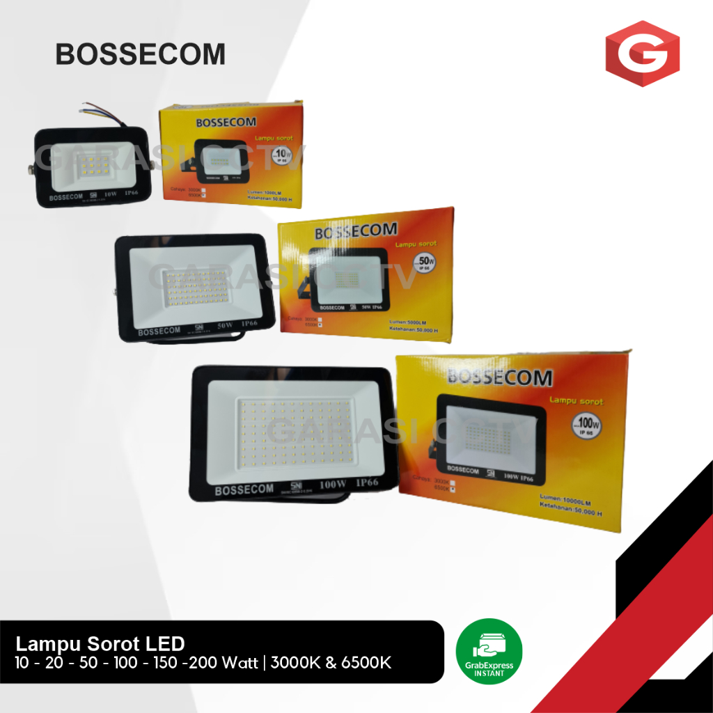 Lampu LED Sorot | Floodlight LED Bossecom