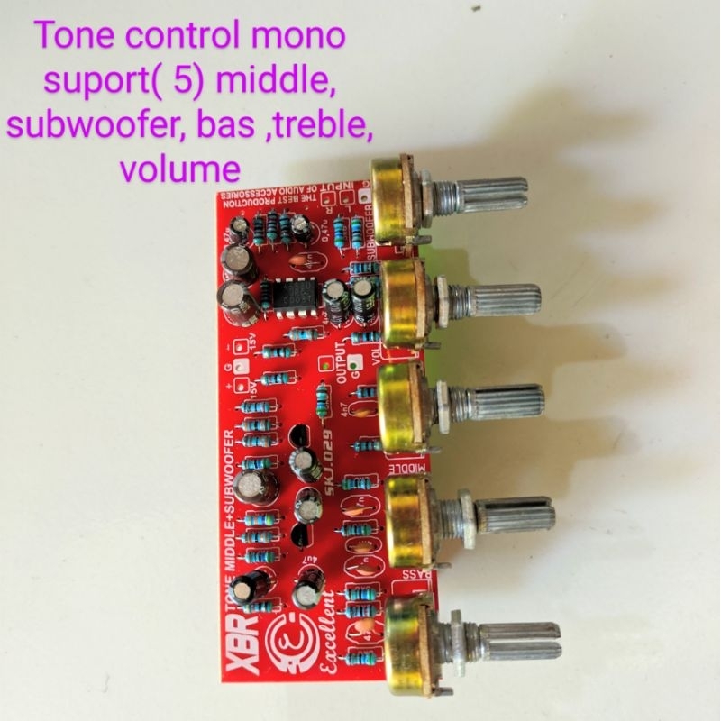Tone control mono extra midle+ subwoofer