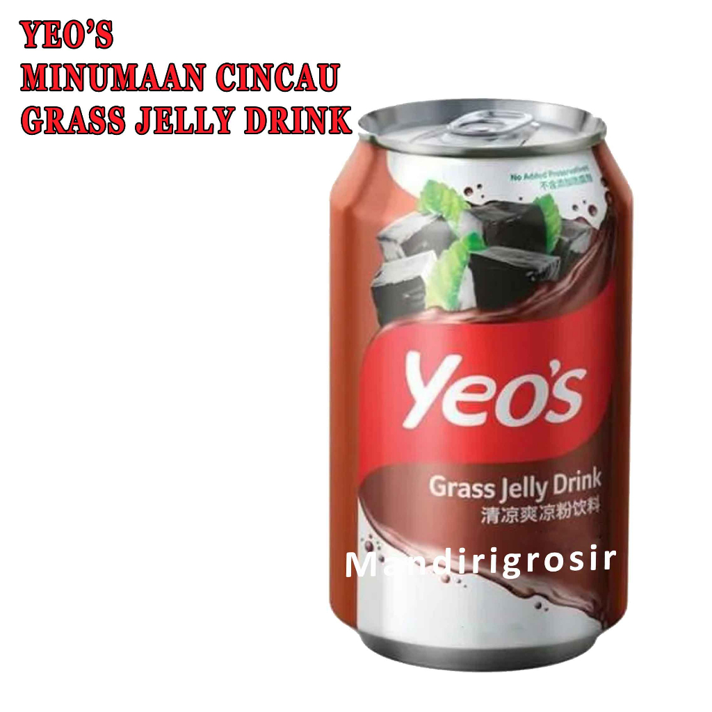 Minuman Rasa Cincau* YEO'S* Leci/ Kundur* Canned Drink* 300ml