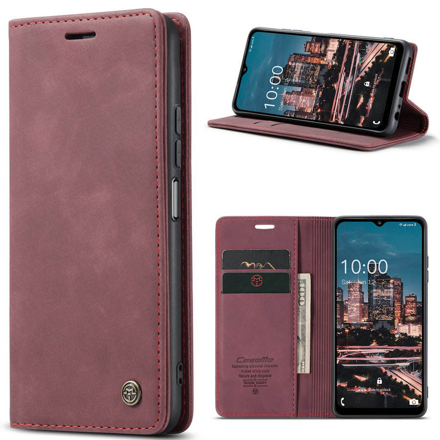 REALME 5 - C3 - 5i - 5S - 6i LEATHER FLIP WALLET CASEME DOMPET MAGNETIC COVER STANDING