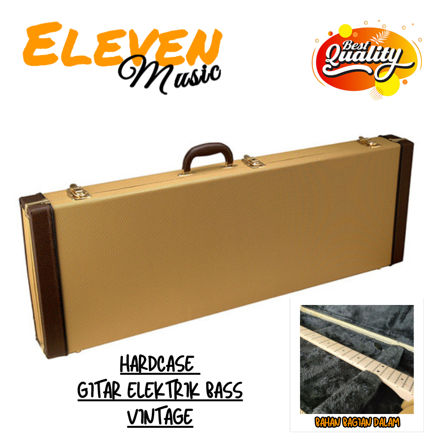 Hardcase Gitar Elektrik BASS Hardcase Gitar Listrik Bass Bahan Import