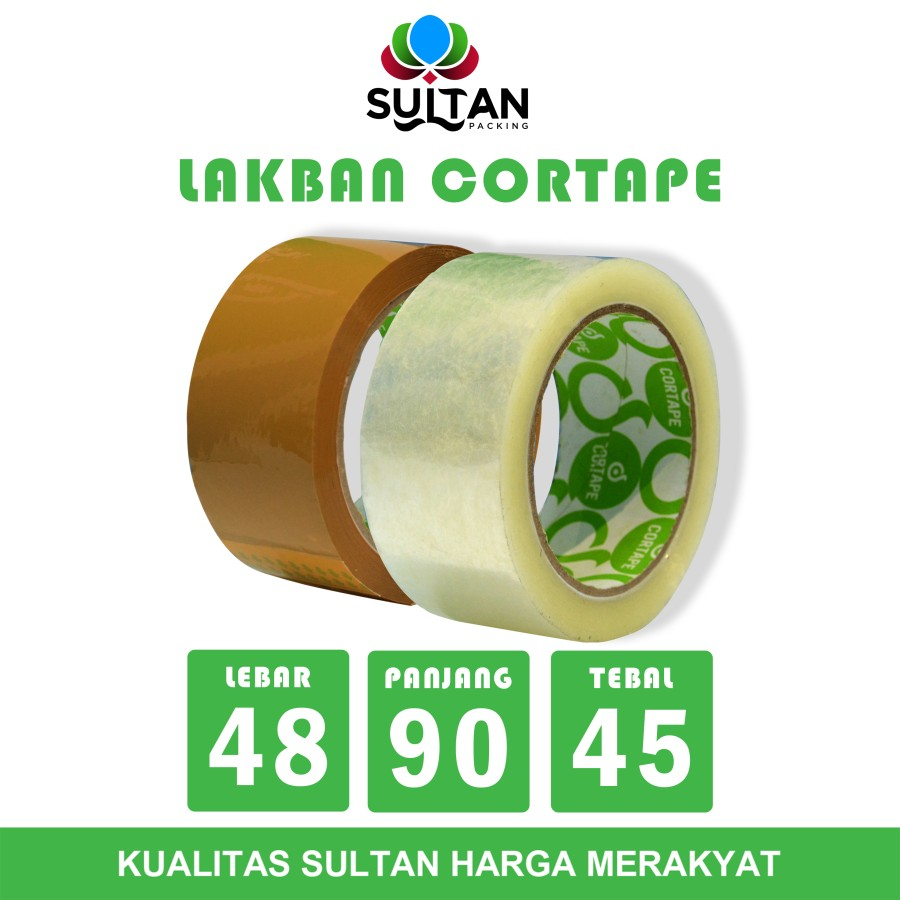

Lakban BENING 48mm x 90yard OPP Tape Cortape isolasi