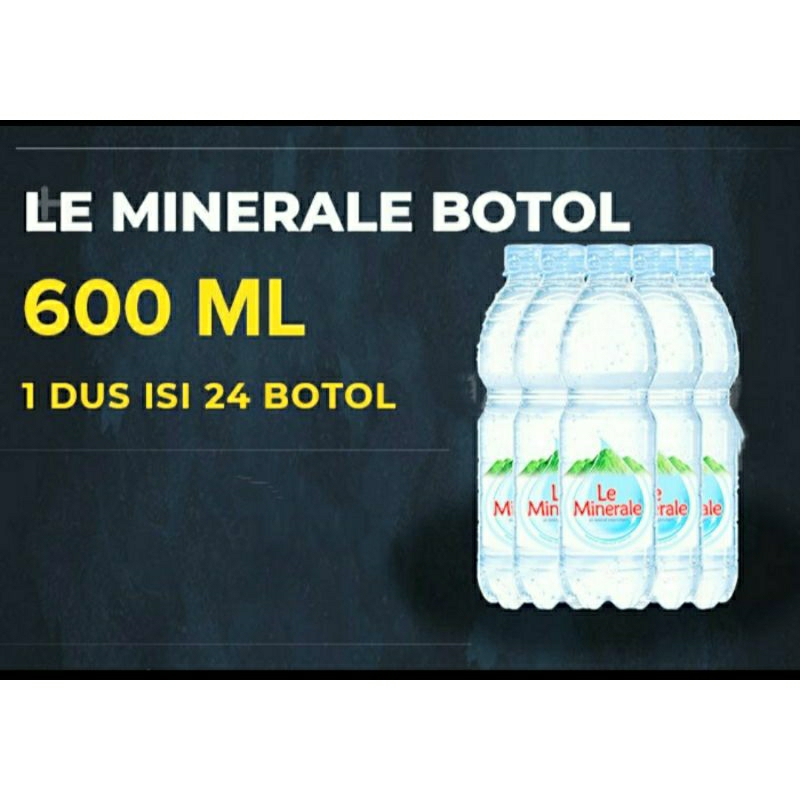 

Le Minerale Air Botol Mineral 600 ml Isi 24 Botol
