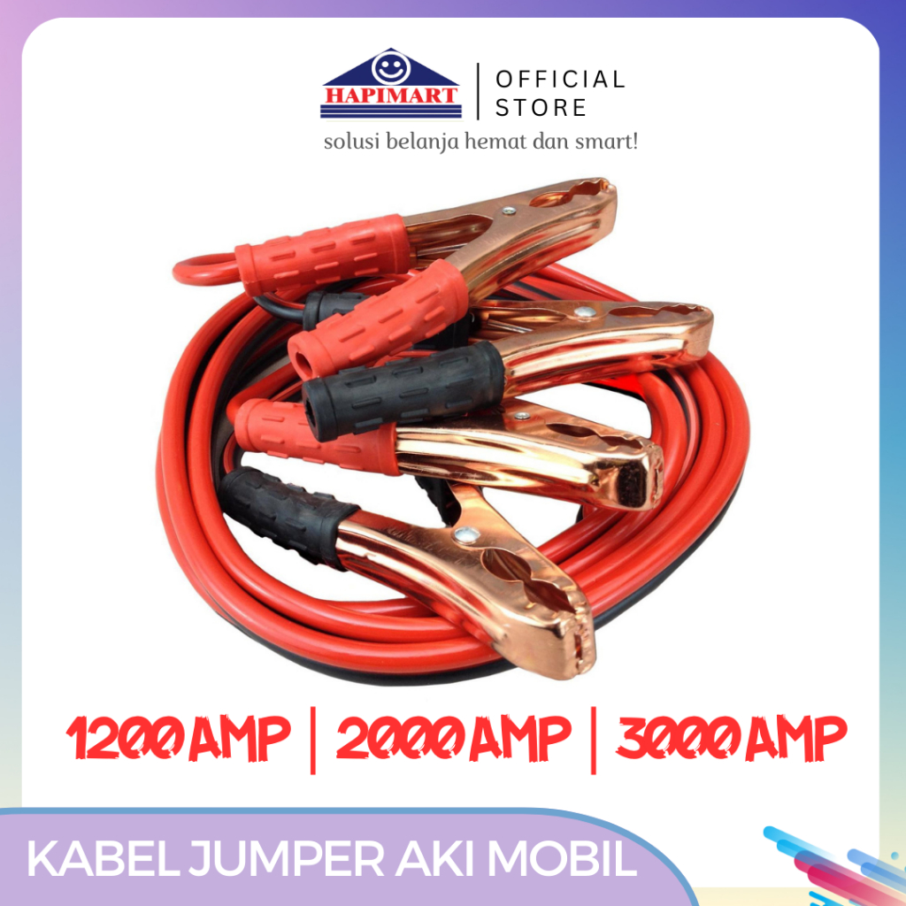 Kabel Jumper Aki Mobil/Booster Cable Aki Mobil 1200AMP/2000AMP/3000AMP