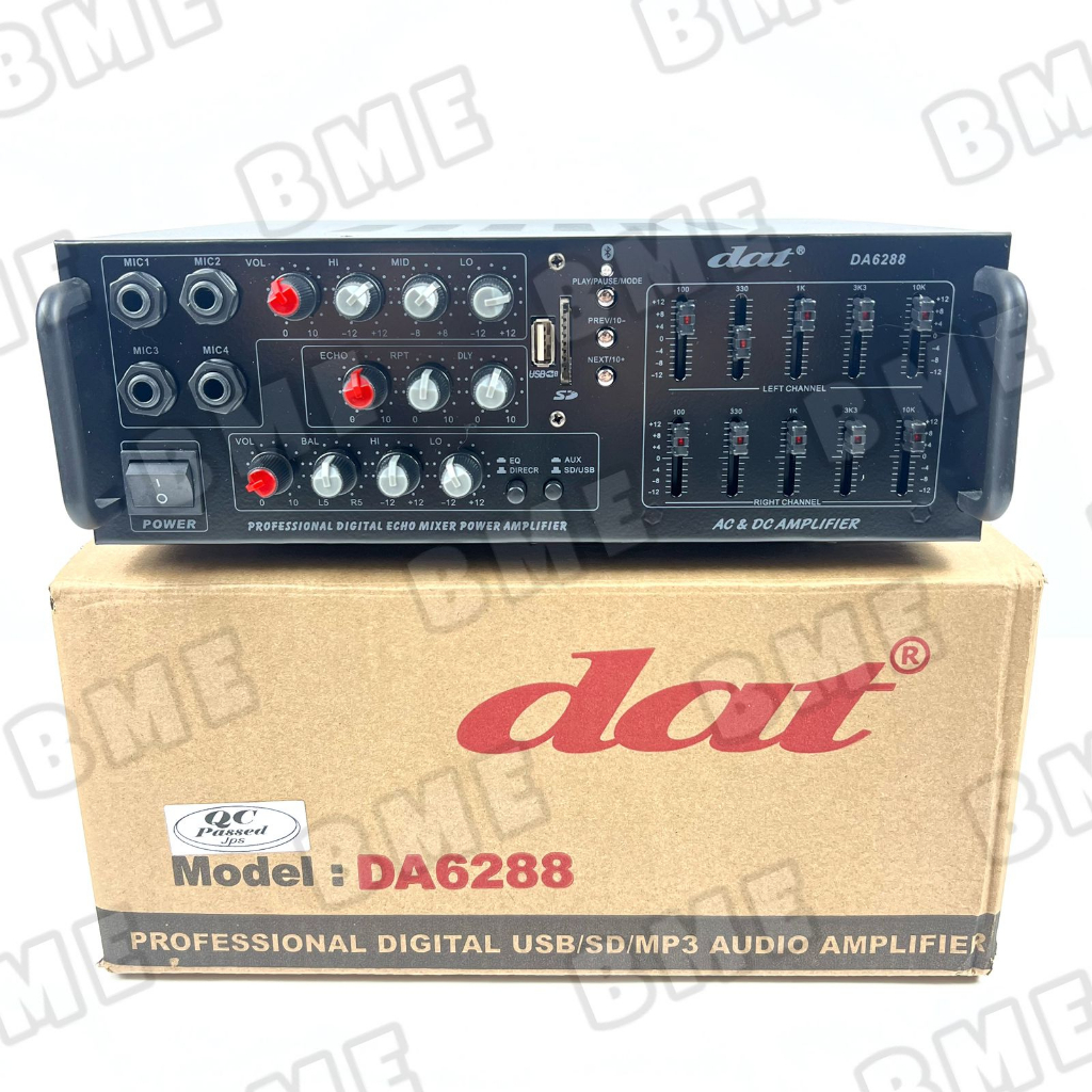 AMPLIFIER DAT DA 6288 AMPLI DAT DA6288 DAT 6288 ORIGINAL USB BLUETOOTH