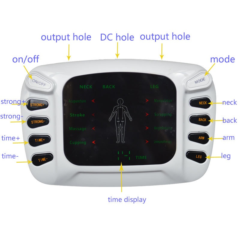 Alat Pijat Putse Elektronik Rumah Digital Alat Fisioterapi Akupuntur Meridian Body Terapi Akupunktur[Ready Stock]