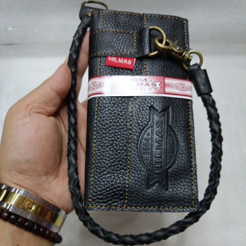 Dompet Model Harley Davidson Panjang Kulit Hilmas || Dompet Lipat Panjang Pria Hilmas