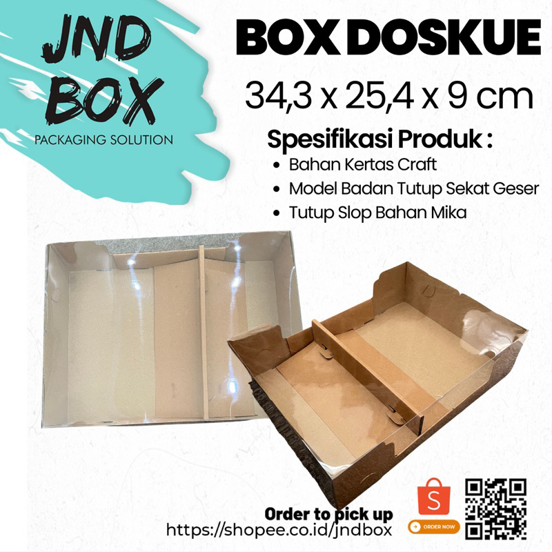 Box Doskue Sekat 34,3 x 25,4 x 9 cm (Min Order 2 Pcs)