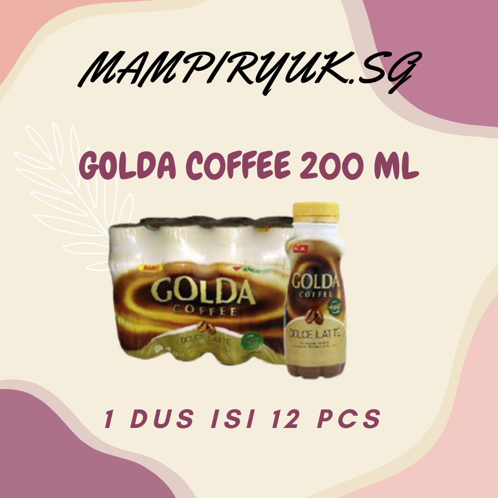 

[DUS/KARTON] GOLDA COFFEE MINUMAN KOPI BOTOL 200ML 1 DUS ISI 12 PCS