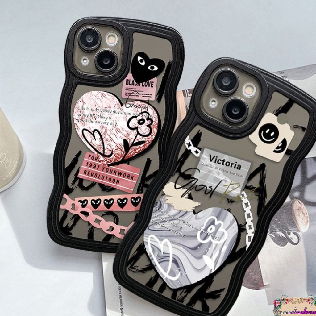 SS814 SOFTCASE TPU FASHION LOVE GRAFITI FOR OPPO A83 F1S A59 F5 F7 RENO 4 4F F17 PRO 5 5F F19 PRO 6 7 8 7Z A96 8T F11 PRO SB5112