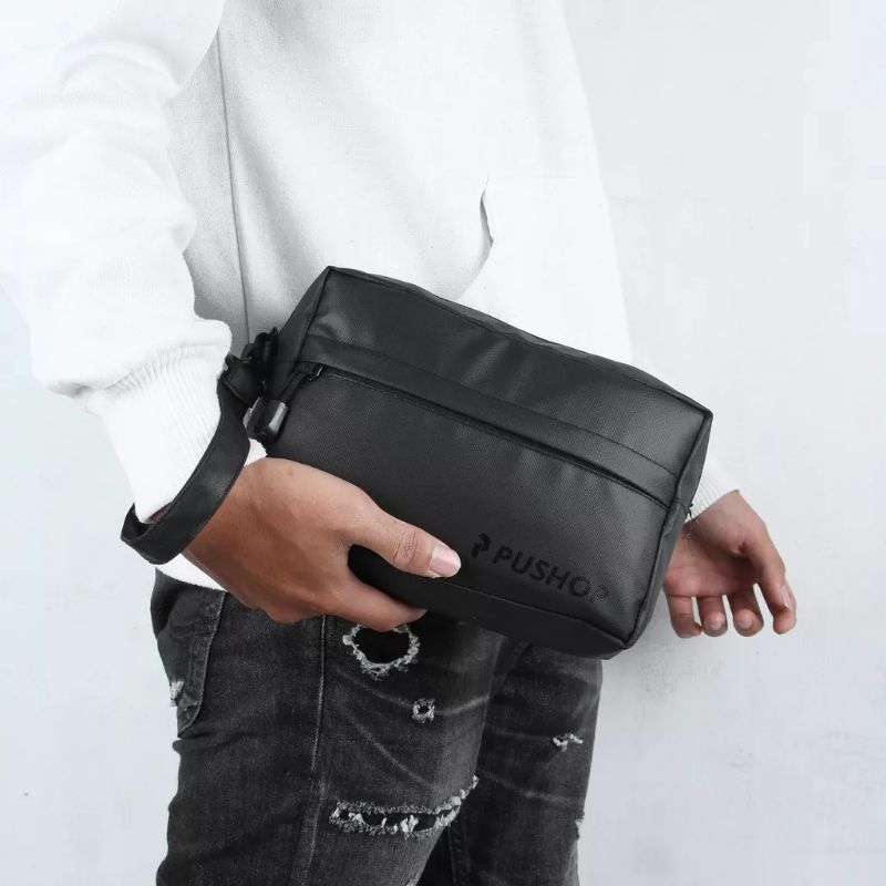 Handbag Waterproof Tas Tangan Fashion Pria Wanita Pouch Dompet Clutch