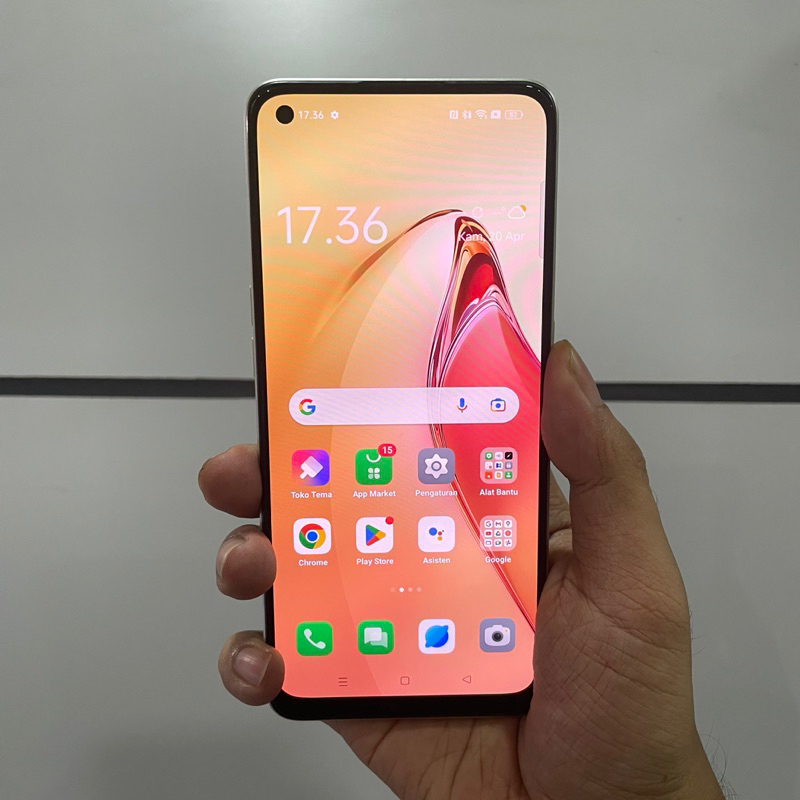 oppo reno 8 8/256gb second bekas mulus fullset original resmi