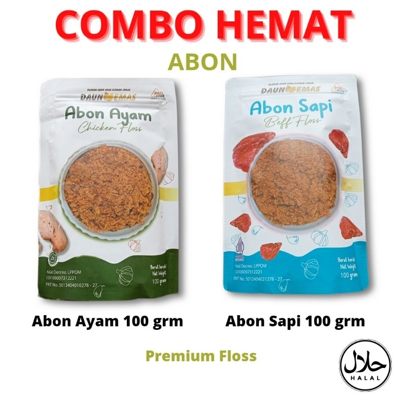 

PROMO COMBO Abon Sapi Ayam Original Premium Tanpa Pengawet Non MSG Halal