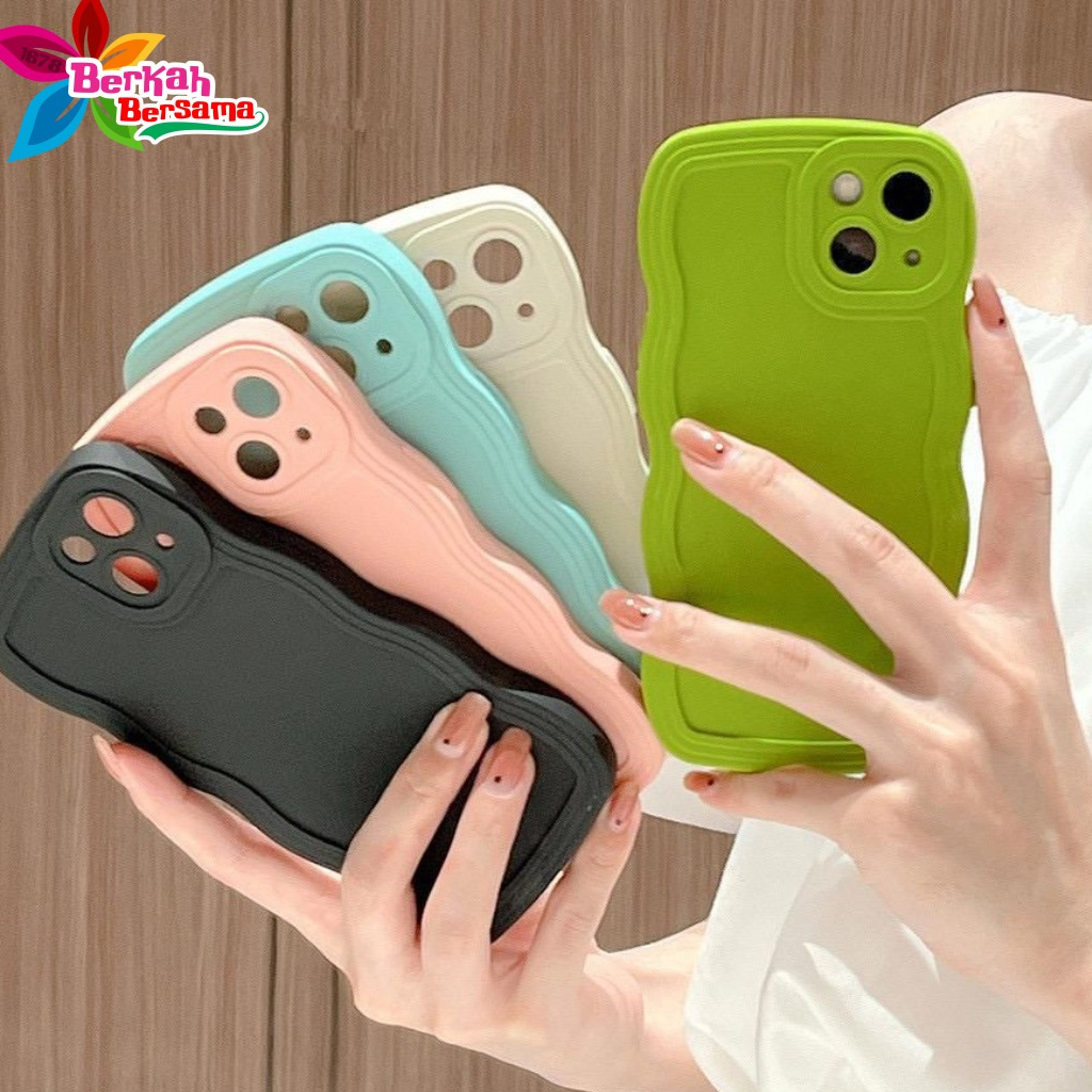 CASE SOFTCASE SILIKON GELOMBANG WAVY PROCAMERA MACARON XIAOMI REDMI 12C BB8027