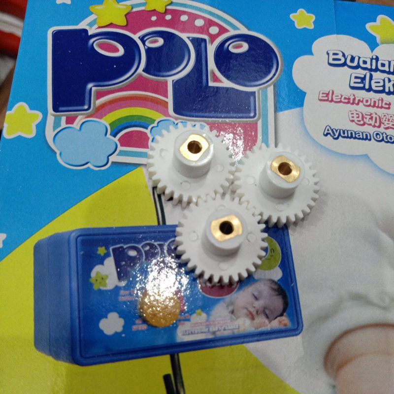gear mesin ayunan listrik bayi i.baby oto POPO POLO pinpin