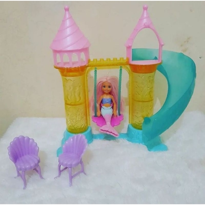 istana barbie mattel chelsea mainan playset rumah rumahan