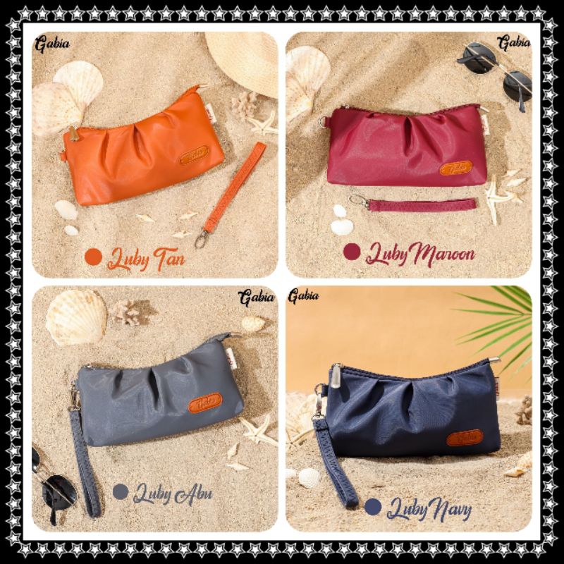 GABIA OFFICIAL || Pouch Luby Chocoly Dompet Tempat Handphone & Kunci