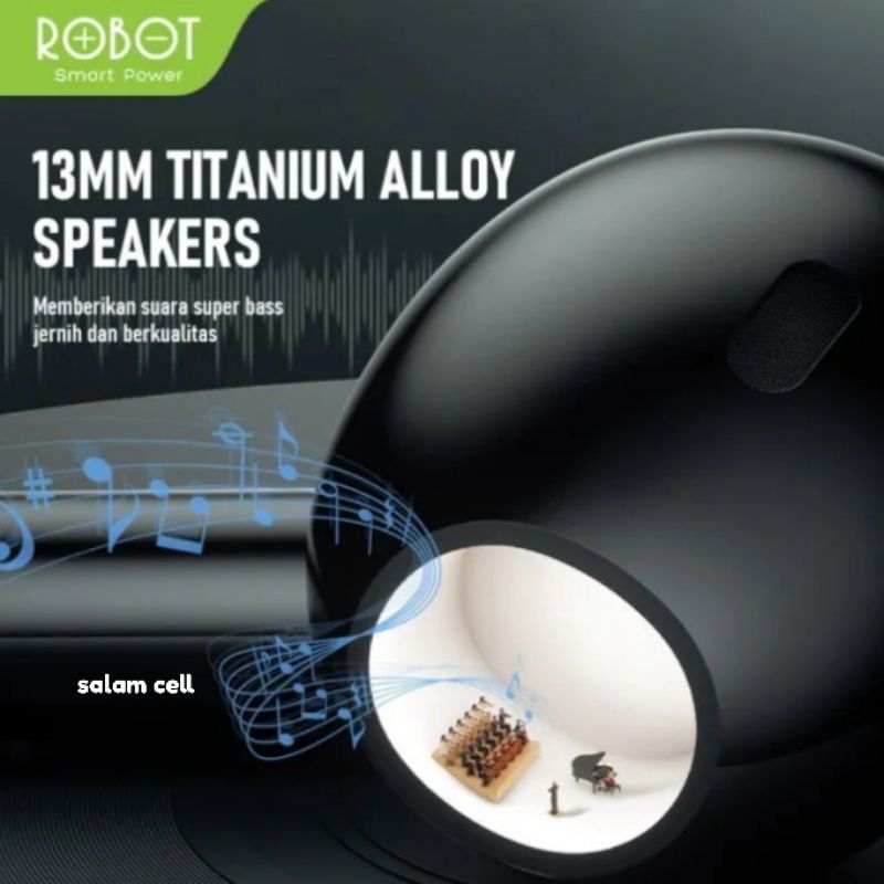 Tws Robot Flybuds T20 Bluetooth 5.3 Original Garansi Resmi