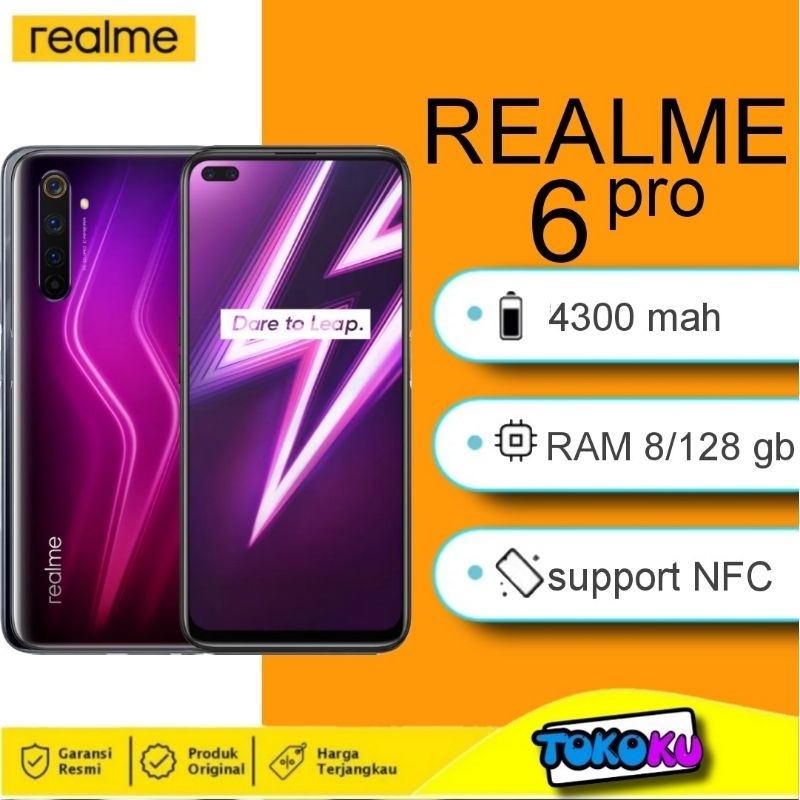 REALME 6 PRO 8/128 GB - GARANSI RESMI INDONESIA
