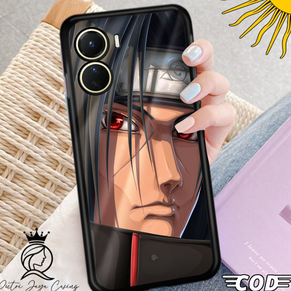 Casing Y16 Hardcase Softcase Glossy Motif Itachi Uchiha Anti Gores Pelindung Ponsel