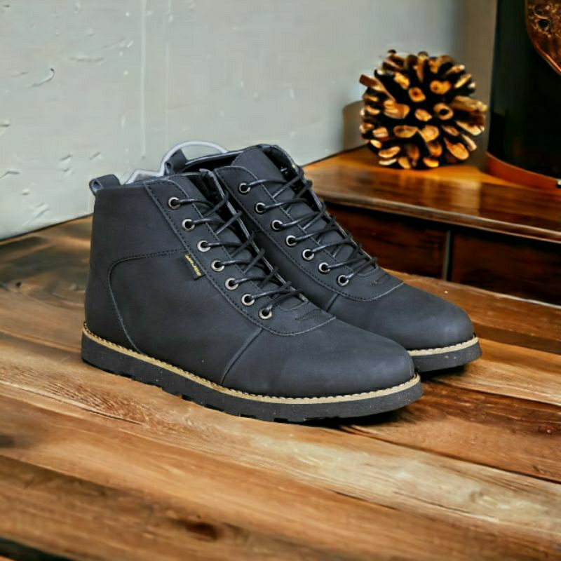 JOEBARA Sepatu Boots Pria Klasik Casual Kerja Outdoor Fashion Kulit Doff