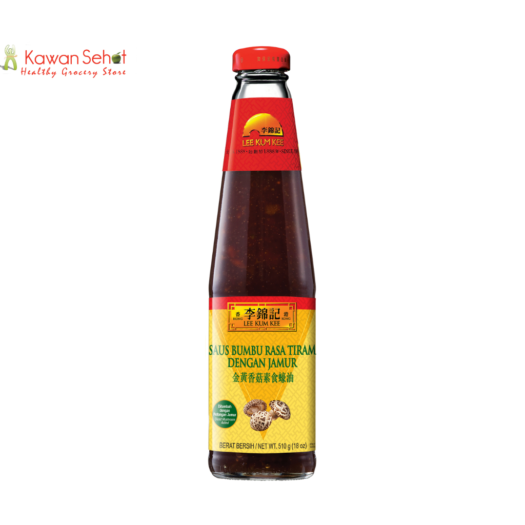 

Lee Kum Kee Golden Vegetarian Oyster Sauce with Mushroom | Saus Tiram Vegetarian 510gr