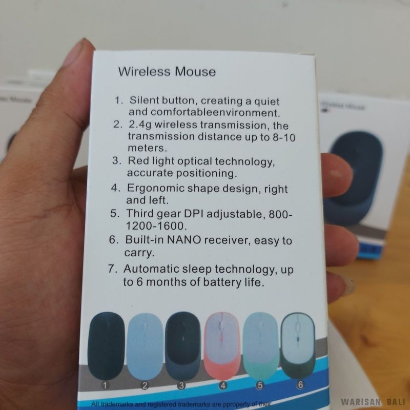 Mouse bluetooth untuk ipad tablet laptop hp dll wireless tanpa kabel