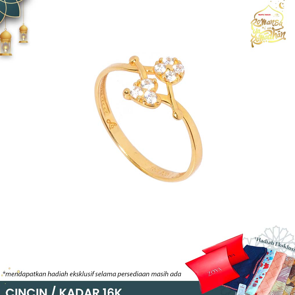 CINCIN EMAS MAS 16K PERHIASAN AKSESORIS WANITA EMAS WAHYU REDJO CC16KAP A08