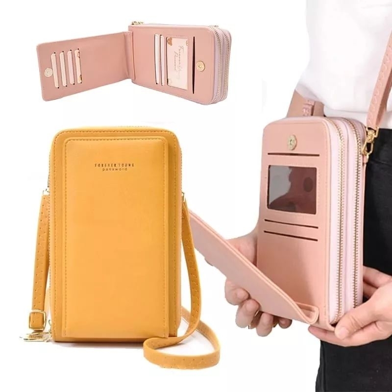 READY Tas Hp Wanita Tas Slempang touchscreen Premium Multifungsi Kekinian