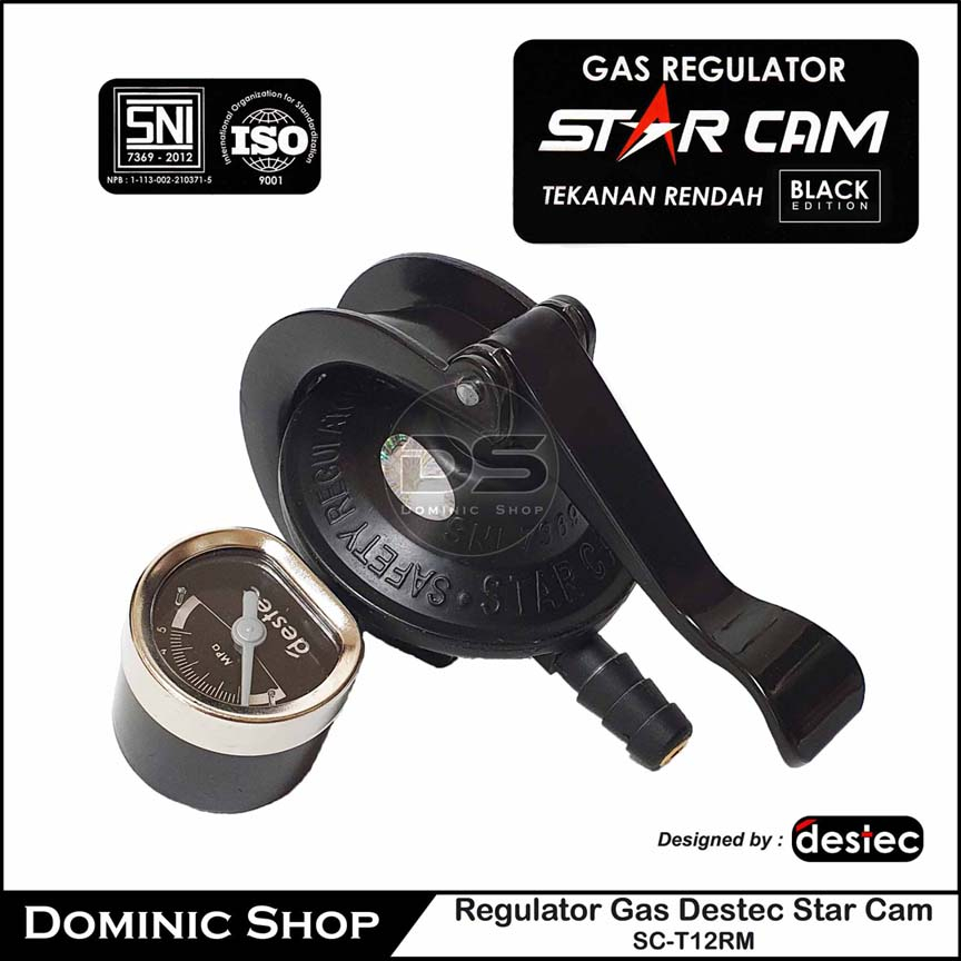 Regulator Destec Star Cam SC-T12RM (dengan meter) / Regulator Tabung Gas / Regulator Kompor