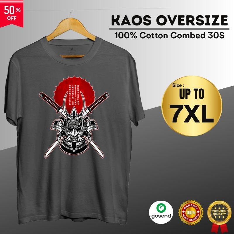 Baju Distro Cowok Oversize Ukuran Jumbo XXL XXXL 4XL 5XL Terbaru 2022 Kekinian Murni Katun