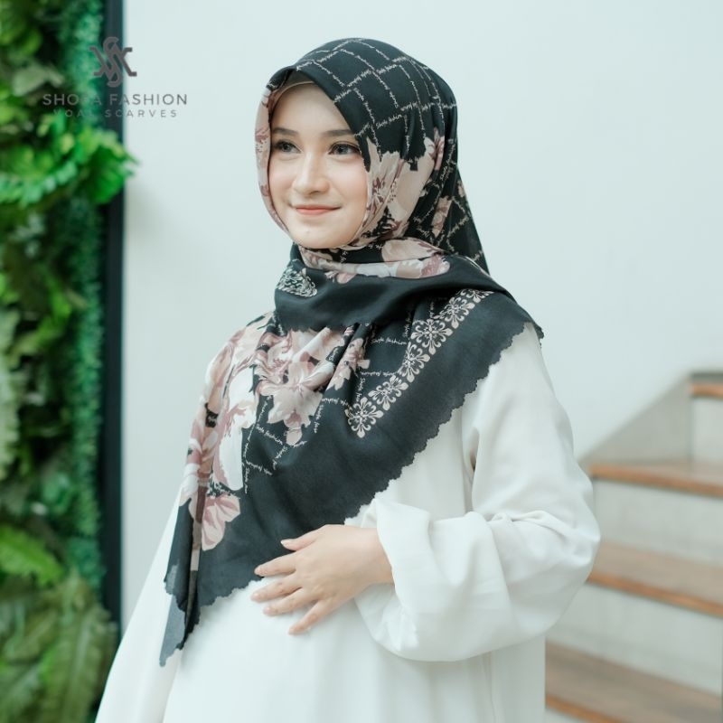 Shofa fashion - SF01 Hijab segi empat voal motif soufyya series