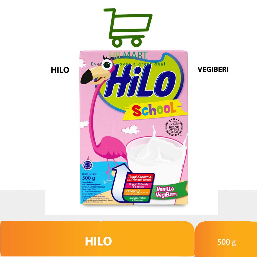 

HiLo School Vanilla Vegiberi 500gr - Susu Tinggi Kalsium