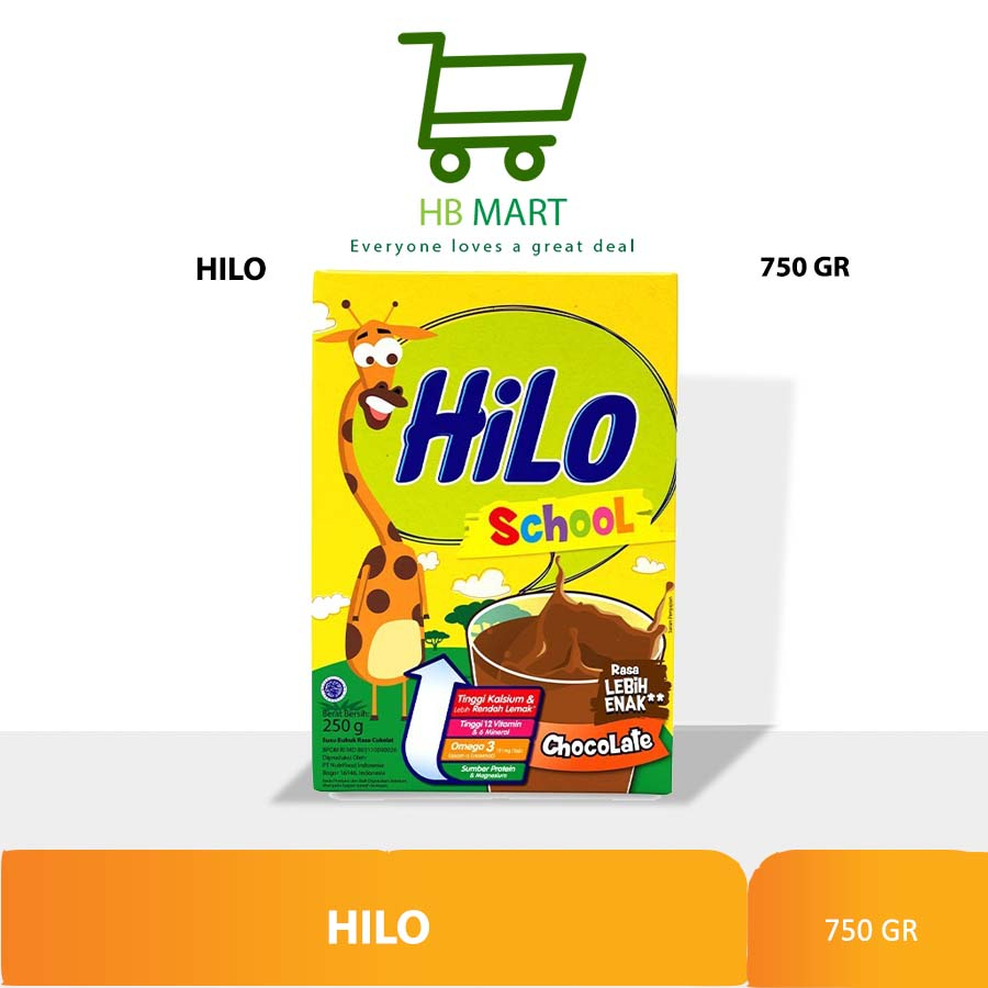 

Susu Bubuk Hi Lo / Susu HiLo School Chocolate 750 gr