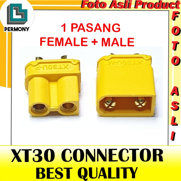 XT30 Connector konektor socket soket Male Female Plug Battery XT-30U
