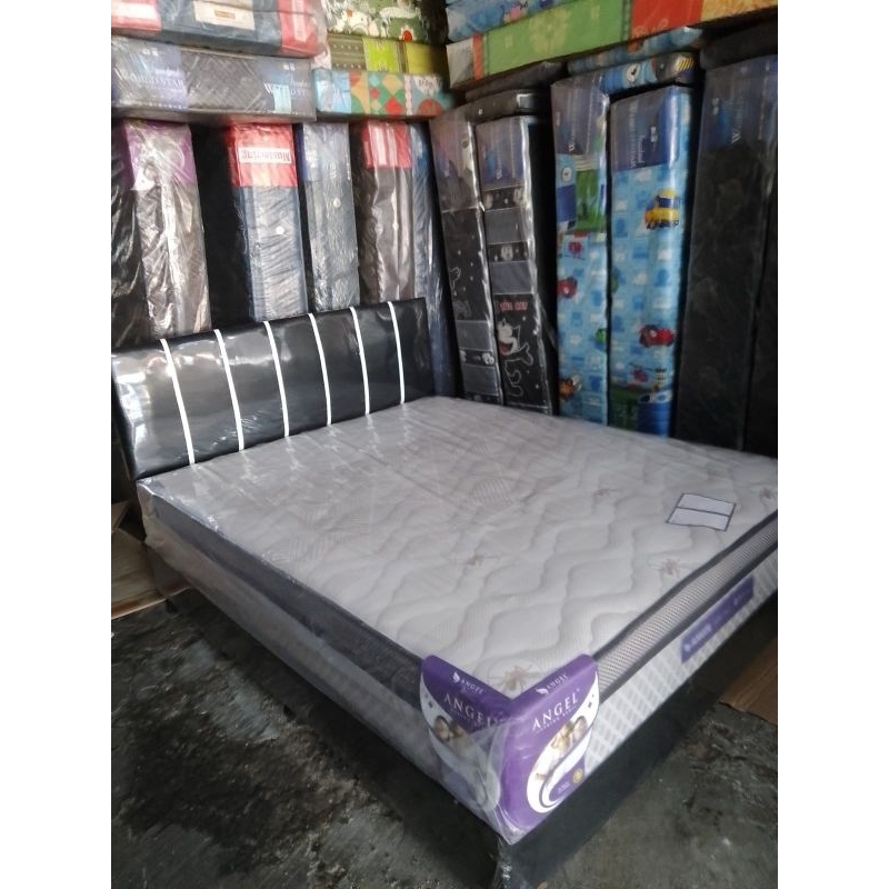 springbed angel MOSQ ukuran 160x200 full set divan sandaran
