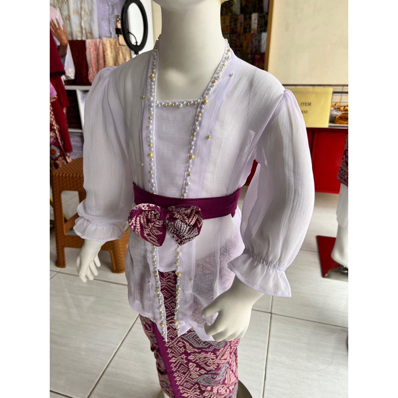 Kebaya anak sifon yoryo payet