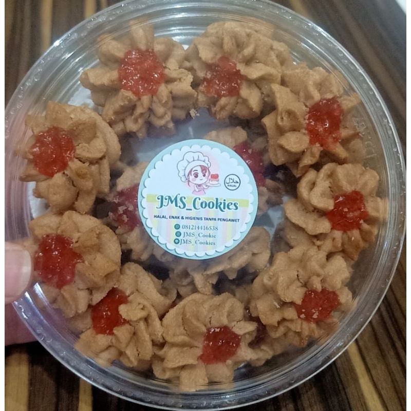 

Kue Semprit Coklat Strawberi Toples 250 gram