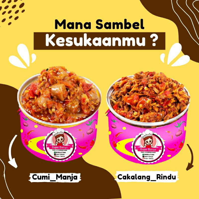 [120 GRAM] SAMBEL BABY CUMI SAMBAL CUMY FRESH SOTONG ASIN ANEKA SAMBEL BABY CUMI SUWIR CAKALANG AYAM TUNA TONGKOL PECEL KACANG SAMBAL TERI SUWIR SUIR BABI CUMI EATSAMBEL EAT SAMBEL SACHET BAWANG ICIP ICIP ICIP-ICIP RINDU NGAT KAMU EATSAMBAL EAT SAMBAL