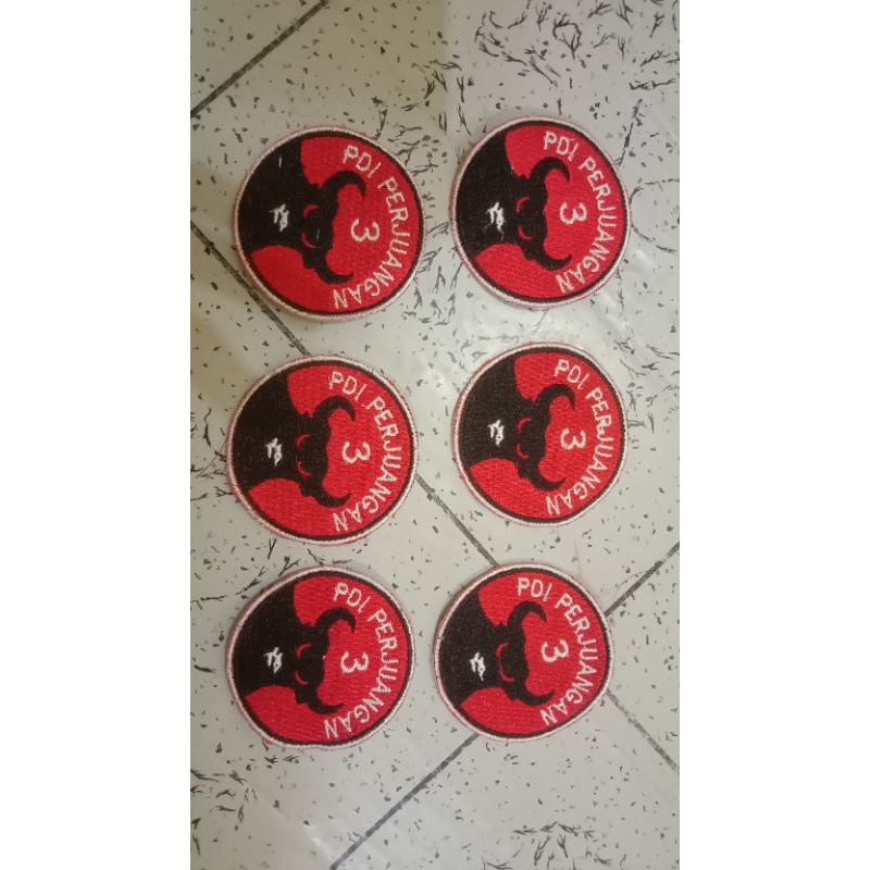 logo bordir partai pdip beli 10 gratis 1