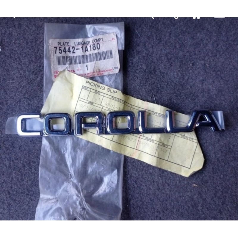 emblem toyota corolla great Ae101