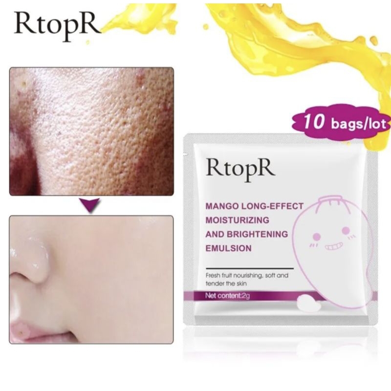 {10 PCS} RtopR MANGO LONG EFFECT WHITENING MOISTURIZING CREAM | CREAM PEMUTIH, PELEMBAB, ANTI AGING, ANTI WRINKLE