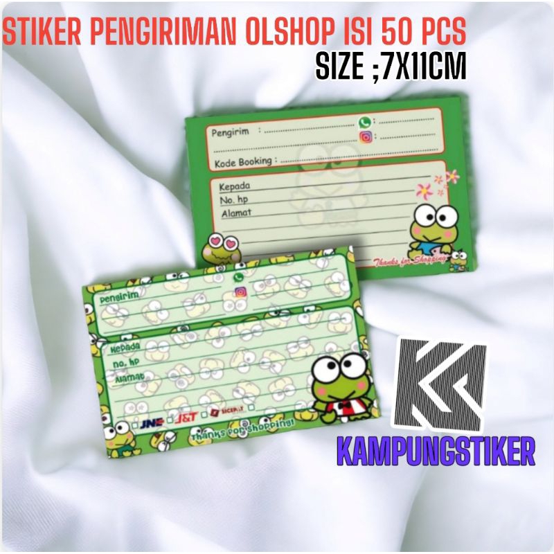 

Stiker Pengiriman Isi 50 Pcs Motif Keropi - Siap Kirim