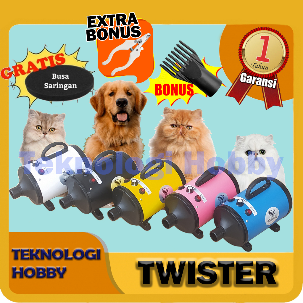 Blower Pet Dryer Pengering Anjing Kucing Twister TR-800 /TR-801 Original