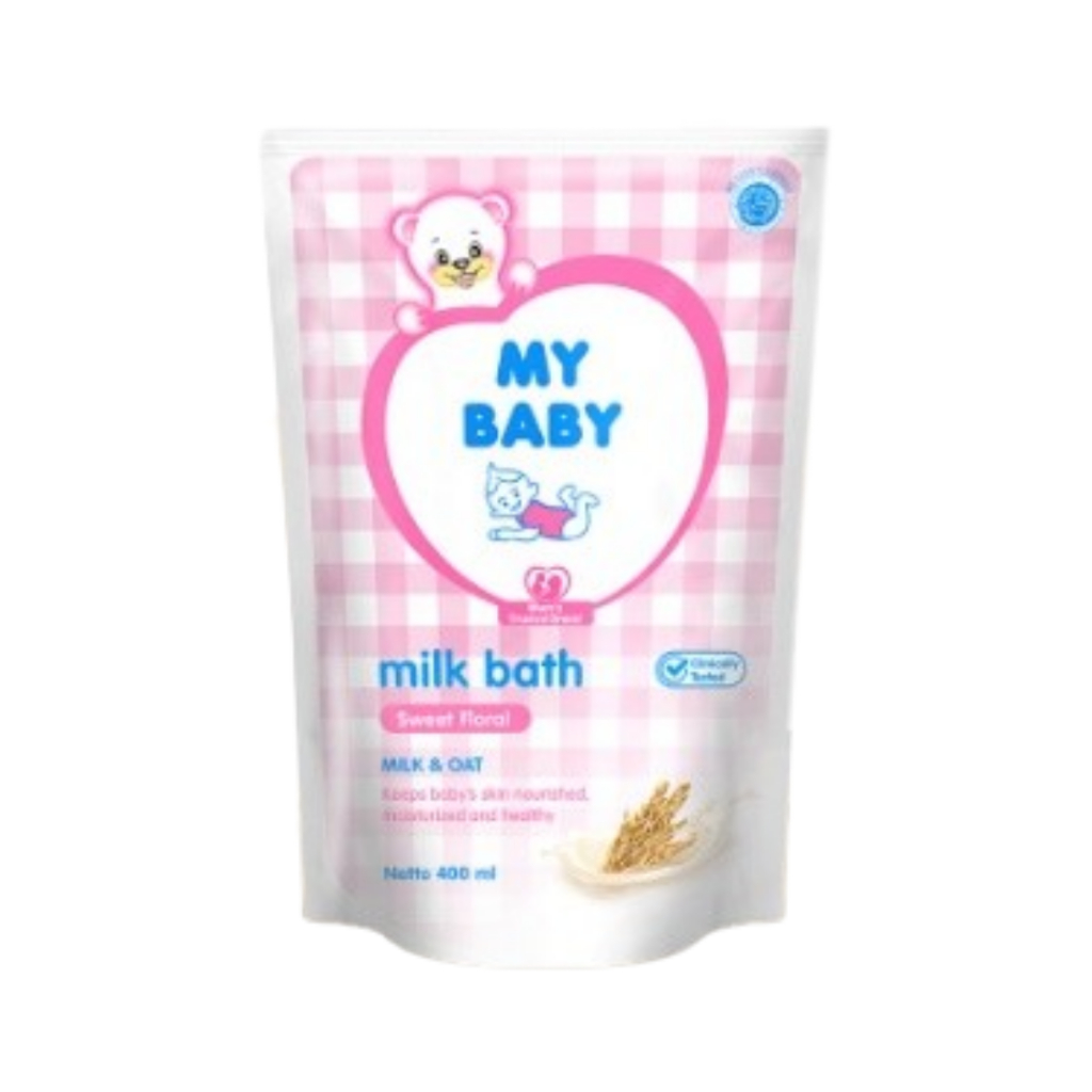 My Baby Milk Bath Sweet Floral 400ml - Sabun Mandi Bayi Cair