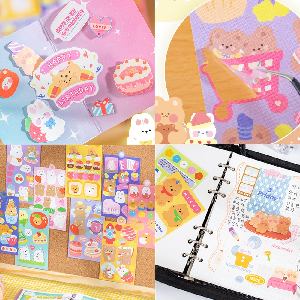 

[ALPHACA] Stiker Motif Kartun Lucu Bear Random