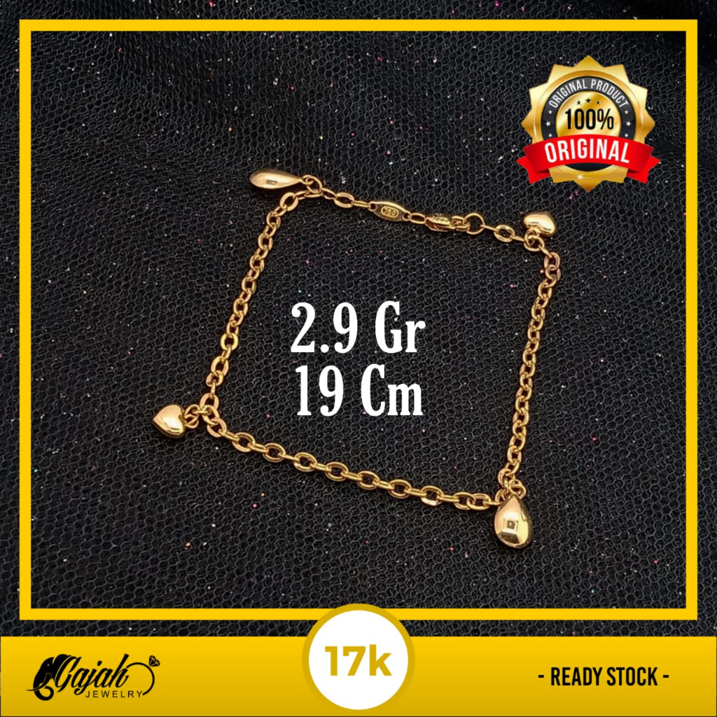 Gelang Emas 17K - 2.9 Gr Kadar 750 - 4810