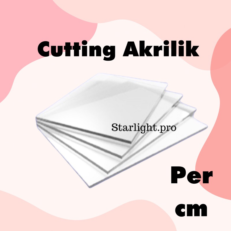 Cutting Akrilik bening Akrilik 2/ 3 mm potongan akrilik acrylic laser cutting
