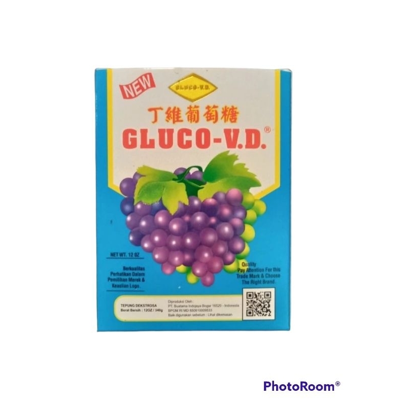 

Gluco-V.D. Gluco VD Glucose D pengganti Glucolin gula anggur 340gr